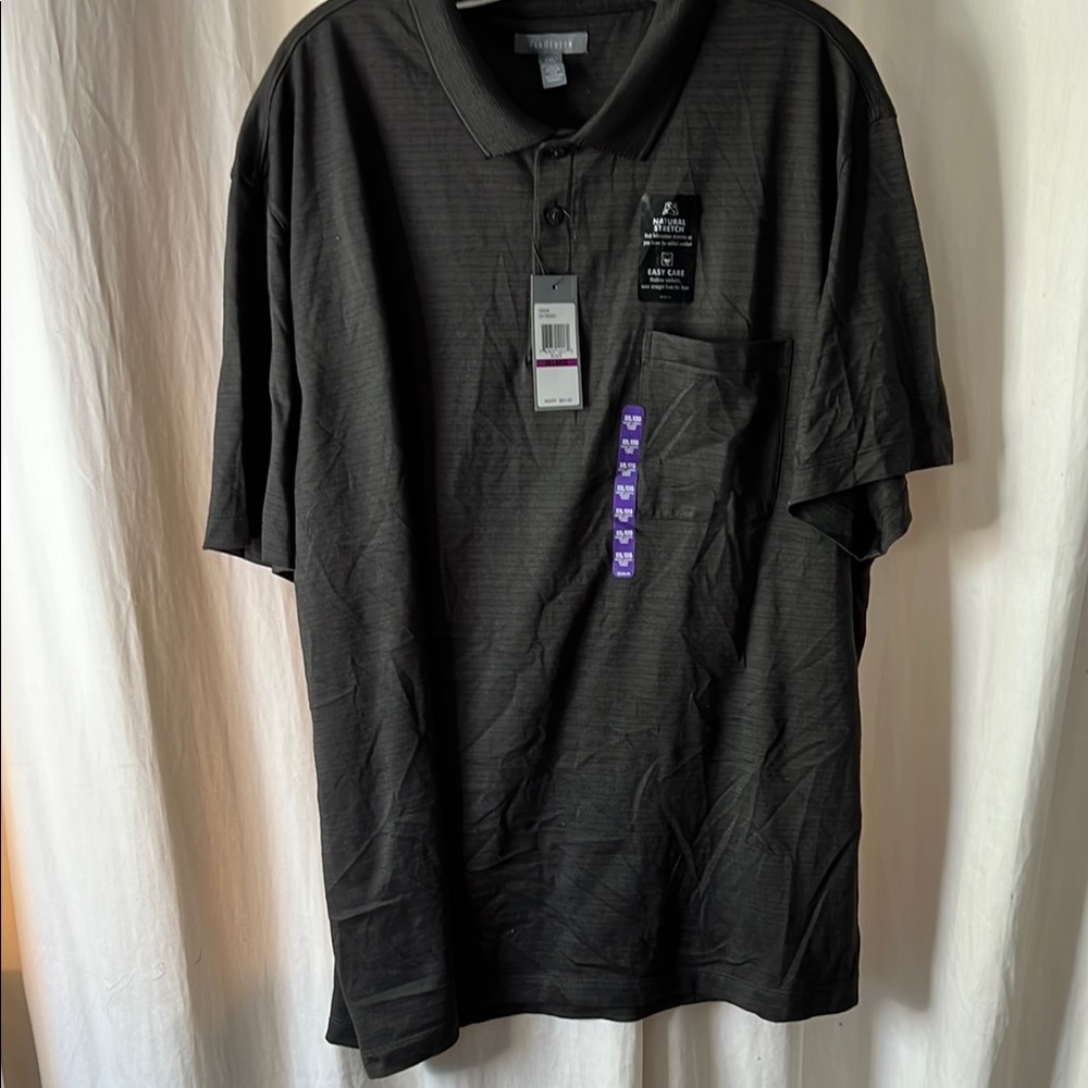 Van Heusen Dark Gray Golf Shirt